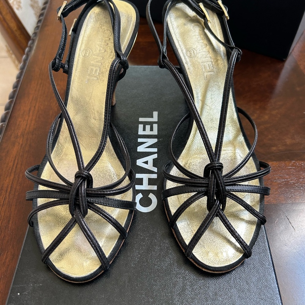 Chanel Black Women's Sandals heels